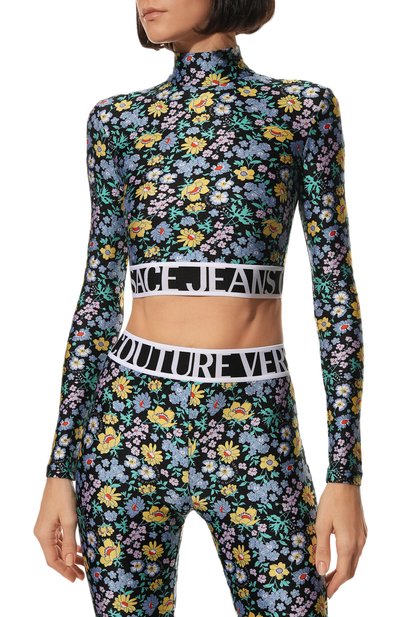 Топ VERSACE JEANS COUTURE, арт. 72HAH6A7-72DP617 LYCRA PRINT SPRING BL0SS0M HYDRAN, фото 3