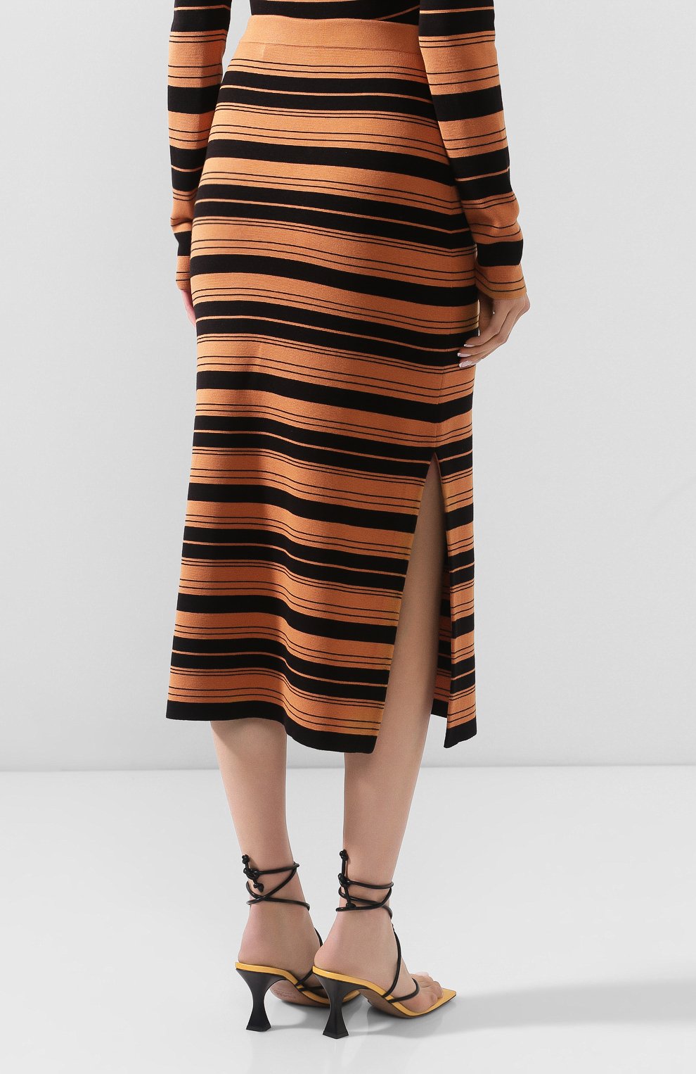 Юбка из смеси шелка и хлопка PROENZA SCHOULER WHITE LABEL, арт. WL2027392-KS047, фото 4