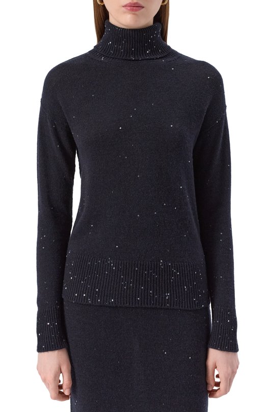 Водолазка из шерсти и кашемира Lorena Antoniazzi DM17A/2989 Синий  DM17A/2989 Фото 3