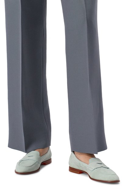 Пенни-лоферы из нубука SANTONI, арт. WUSG59962HAFSPRX, фото 3