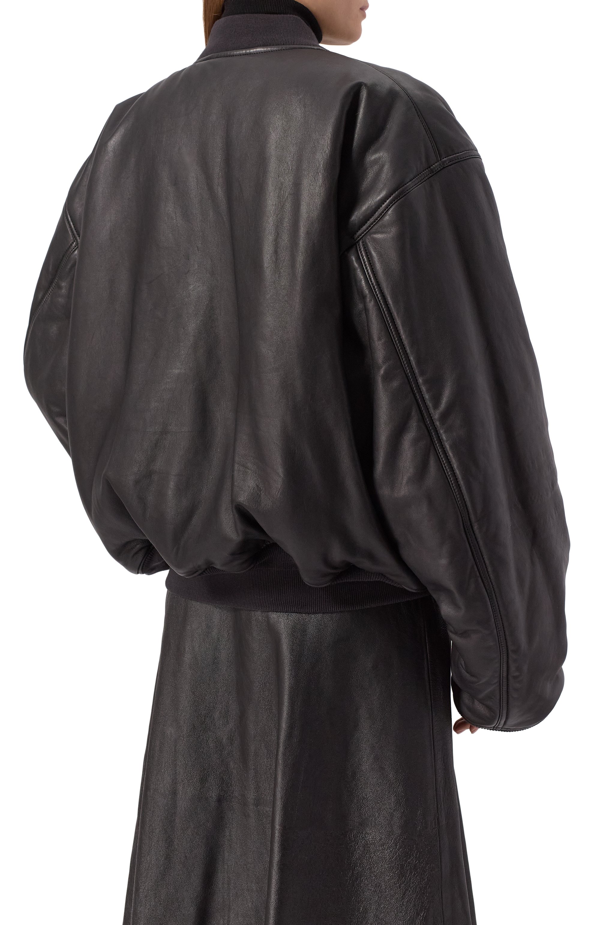 Кожаный бомбер BALENCIAGA, арт. 808911/TMS02, фото 4