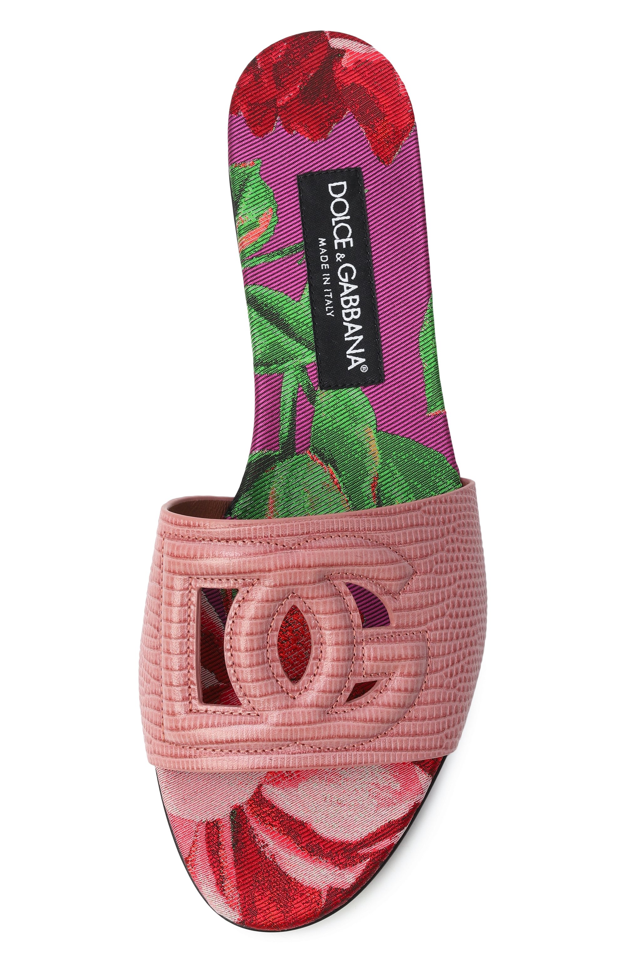 Кожаные шлепанцы bianca DOLCE & GABBANA, арт. CQ0436/AS220, фото 6