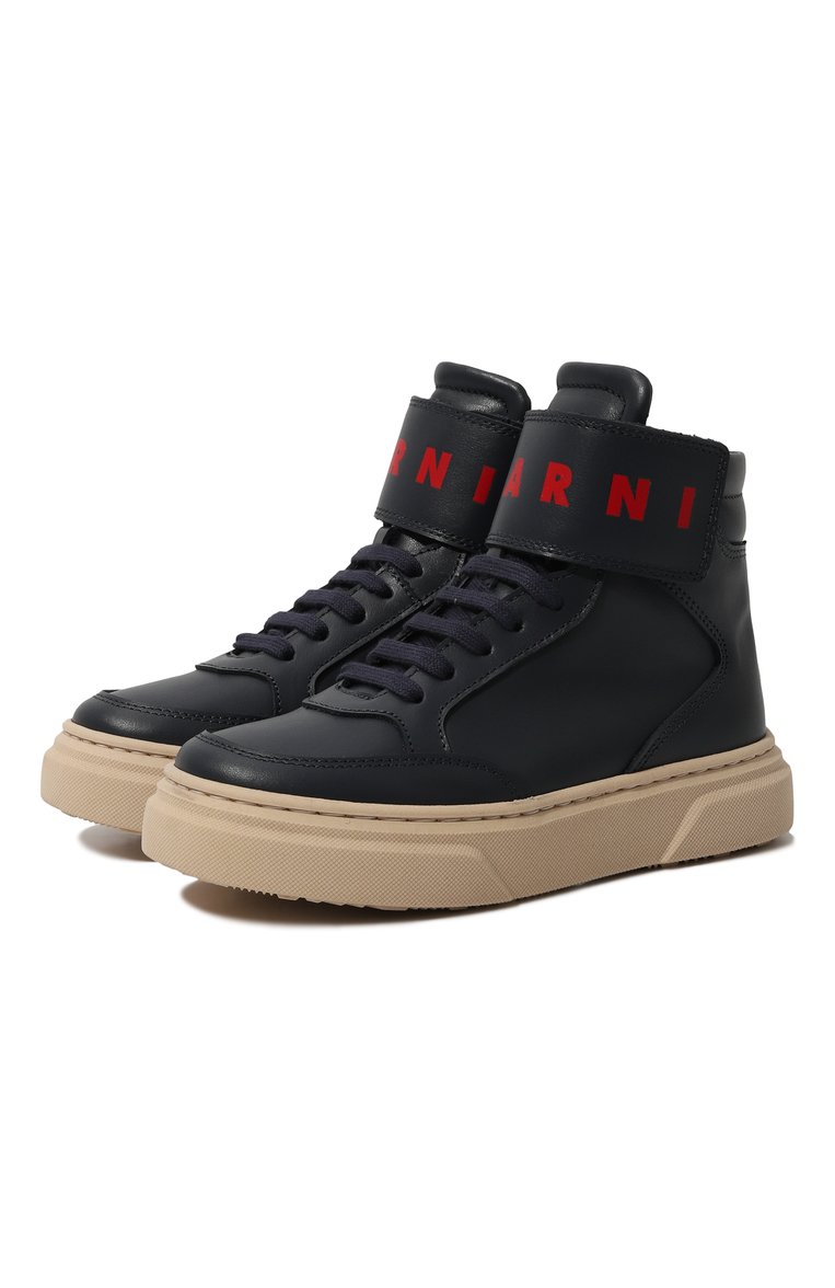Высокие кеды из кожи MARNI, арт. 75343/36-40, фото 1