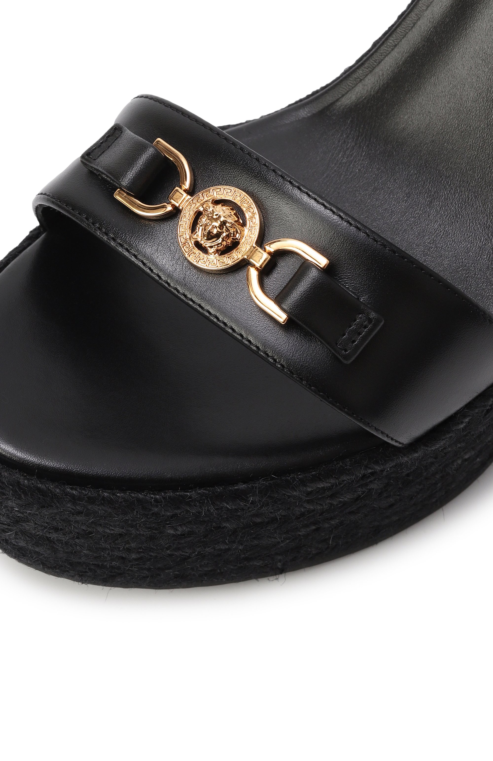 Кожаные босоножки medusa '95 VERSACE, арт. 1014100/DVT2P, фото 7