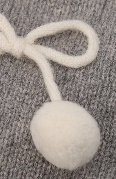 Кашемировая шапка OSCAR ET VALENTINE серого цвета по цене 5750 руб., арт. BON04CHERRYS, фото 3 Кашемировая шапка OSCAR ET VALENTINE, арт. BON04CHERRYS, фото 3