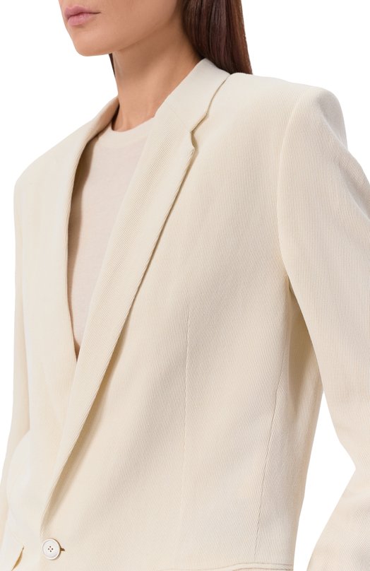 Жакет из вискозы и льна Petar Petrov S26TJ8 Бежевый  S26TJ8 Фото 5