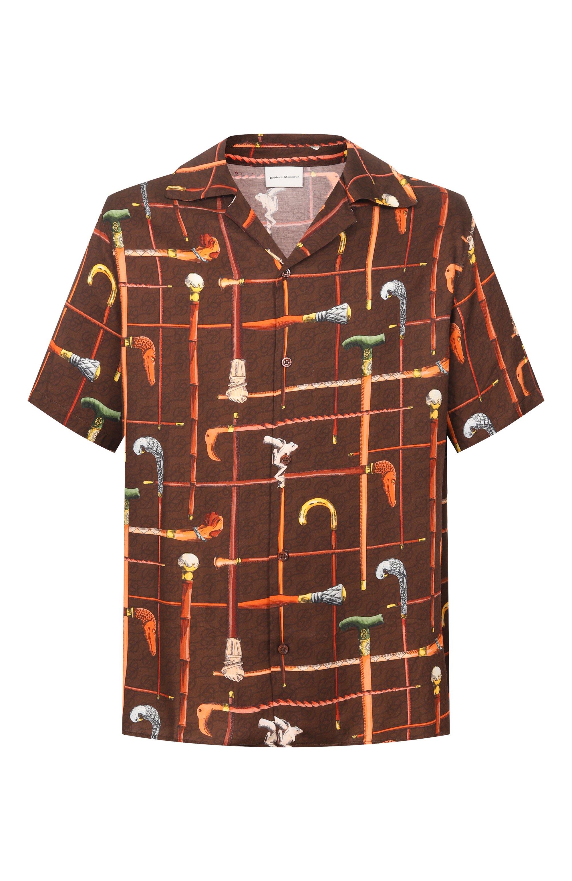 Рубашка из вискозы DROLE DE MONSIEUR, арт. K-SH230-VI033-BN, фото 1