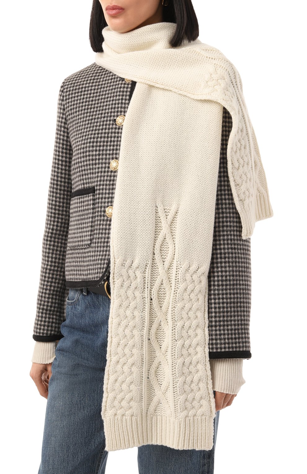 Кашемировый шарф LORENA ANTONIAZZI, арт. I24253SP49A/9999, фото 2