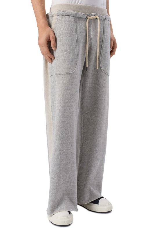 Хлопковые брюки R13 R13WK334-001BH Серый  R13WK334-001BH Фото 3