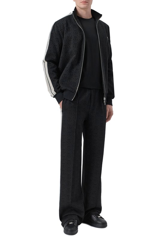 Хлопковая футболка Philipp Plein SAFC MTK8843 PJY002N Чёрный  SAFC MTK8843 PJY002N Фото 2