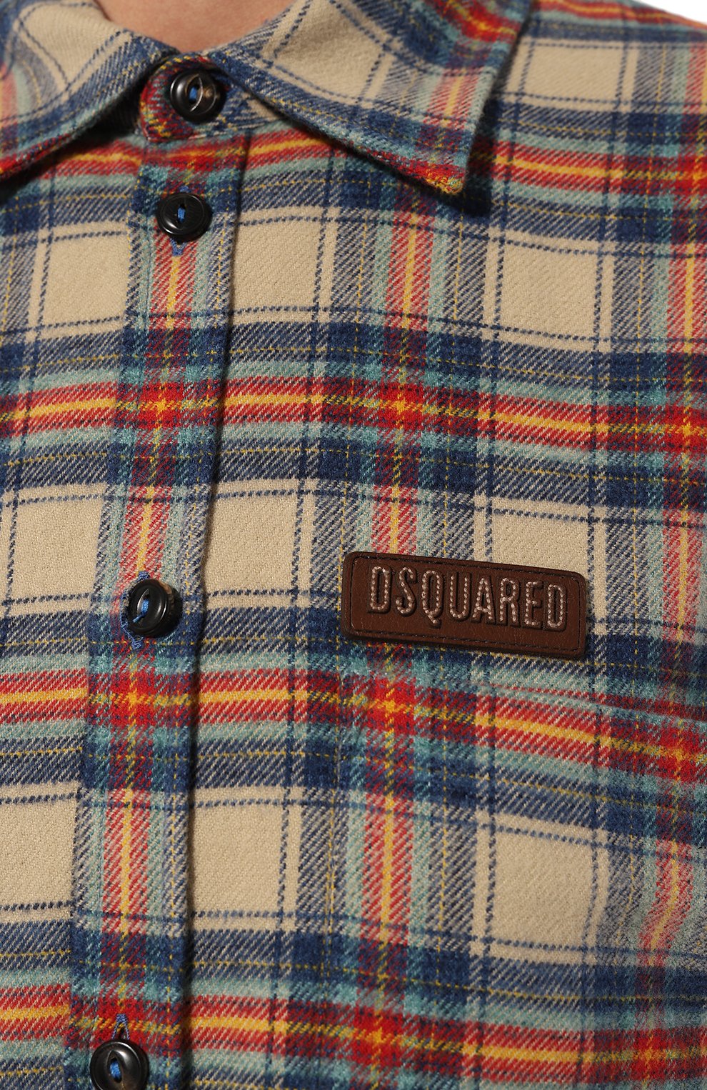 Хлопковая рубашка DSQUARED2 разноцветного цвета по цене 74400 руб., арт. S75DL0854/S78106, фото 5 Хлопковая рубашка DSQUARED2, арт. S75DL0854/S78106, фото 5