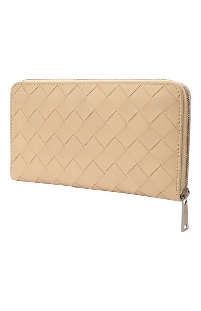 Кожаное портмоне BOTTEGA VENETA бежевого цвета по цене 113000 руб., арт. 593217/VCPQ4, фото 2 Кожаное портмоне BOTTEGA VENETA, арт. 593217/VCPQ4, фото 2