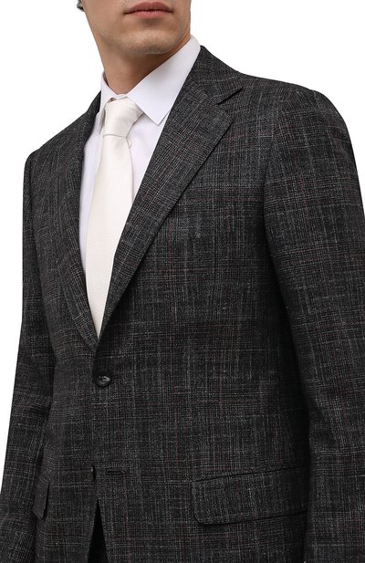 Шелковый галстук LANVIN кремового цвета по цене 12600 руб., арт. 11501/TIE, фото 2 Шелковый галстук LANVIN, арт. 11501/TIE, фото 2