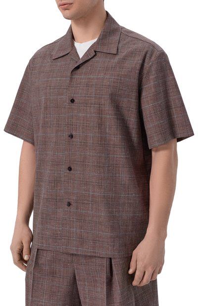 Рубашка из шерсти и льна JIL SANDER, арт. J22DL0362/J40297, фото 3