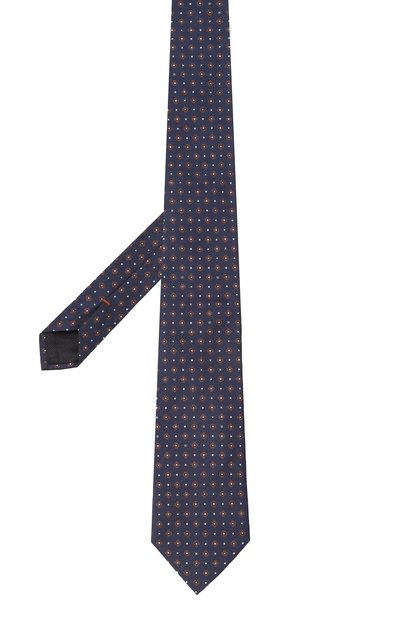 Шелковый галстук ZEGNA темно-синего цвета по цене 30950 руб., арт. 1P8/Z9D02TA9, фото 3 Шелковый галстук ZEGNA, арт. 1P8/Z9D02TA9, фото 3