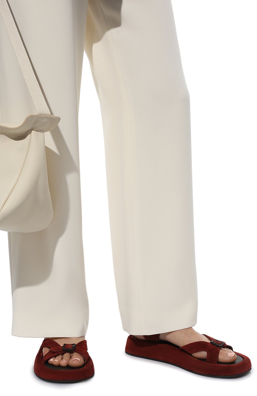 Замшевые сандалии THE ROW, арт. F1212-L25, фото 3