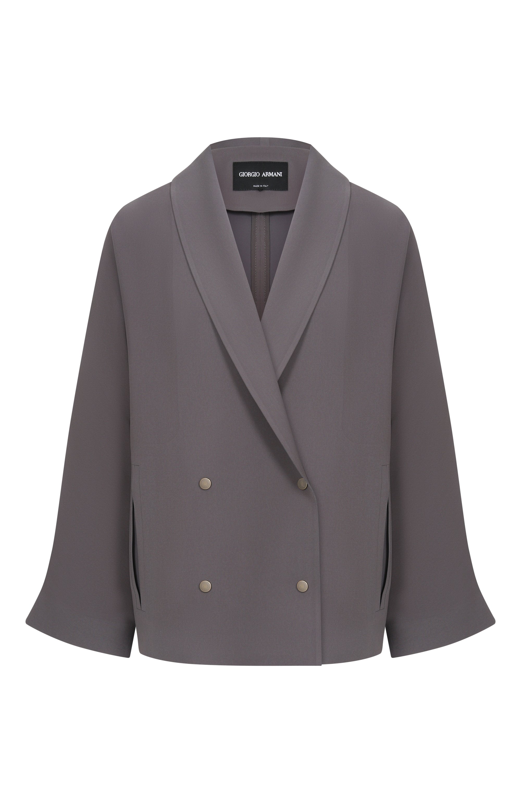 Жакет GIORGIO ARMANI серого цвета по цене 559000 руб., арт. GW002556/TE10832, фото 1 Жакет GIORGIO ARMANI, арт. GW002556/TE10832, фото 1