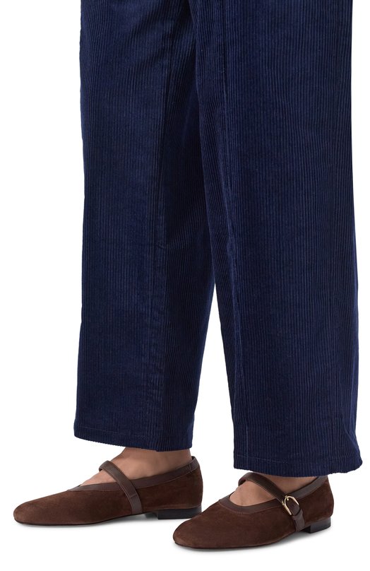 Замшевые балетки Doucal's DD8859MAENPZ837N Коричневый  DD8859MAENPZ837N Фото 2