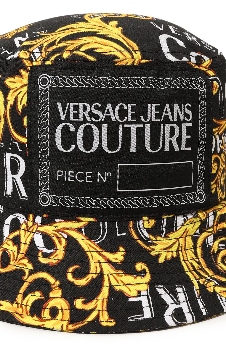 Женская хлопковая панама VERSACE JEANS COUTURE разноцветного цвета, арт. 74VAZK06/ZG162 | Фото 4 (Материал: Текстиль, Хлопок; Нос: Не проставлено; Материал сплава: Проставлено)