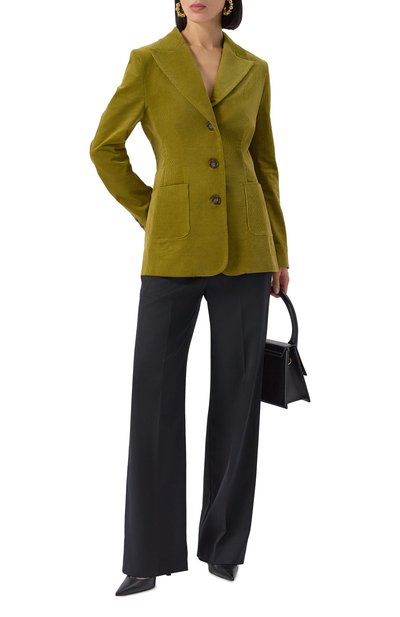 Вельветовый жакет BOTROIS хаки цвета по цене 37900 руб., арт. SKU46643304, фото 2 Вельветовый жакет BOTROIS, арт. SKU46643304, фото 2