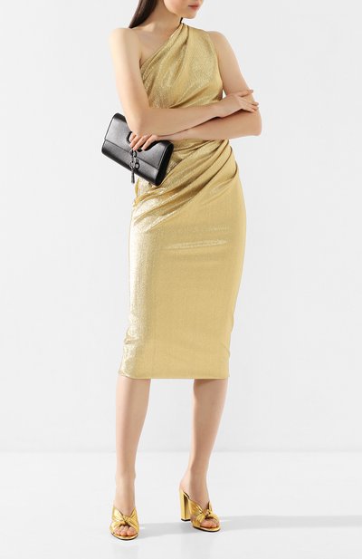 Кожаные мюли loulou SAINT LAURENT, арт. 608536/0XQ00, фото 2