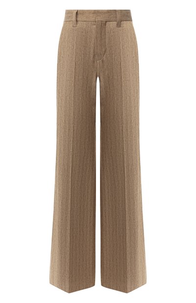 Женские брюки из смеси хлопка и льна BRUNELLO CUCINELLI, арт. MF578P6947