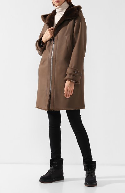 Двусторонняя дубленка с капюшоном LORO PIANA, арт. FAI3086, фото 2