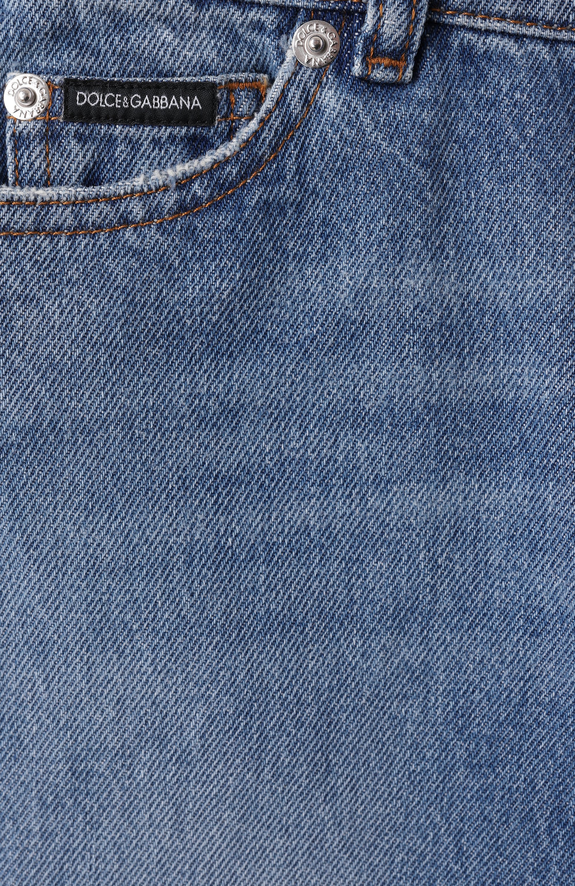 Джинсы DOLCE & GABBANA голубого цвета по цене 38900 руб., арт. L42F81/LDC97/2-6, фото 3 Джинсы DOLCE & GABBANA, арт. L42F81/LDC97/2-6, фото 3