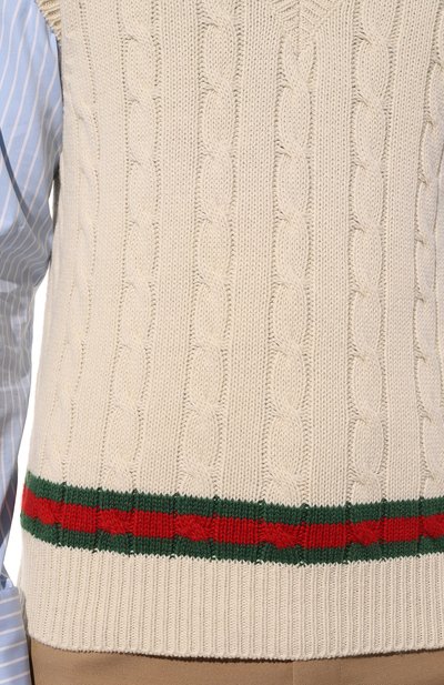 Жилет из кашемира и шерсти GUCCI, арт. 681081 XKB2N, фото 5