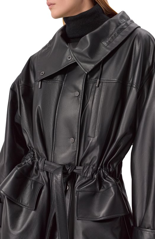 Кожаная парка MVST M25.1PW.L005/NEW PARIS Чёрный  M25.1PW.L005/NEW PARIS Фото 5