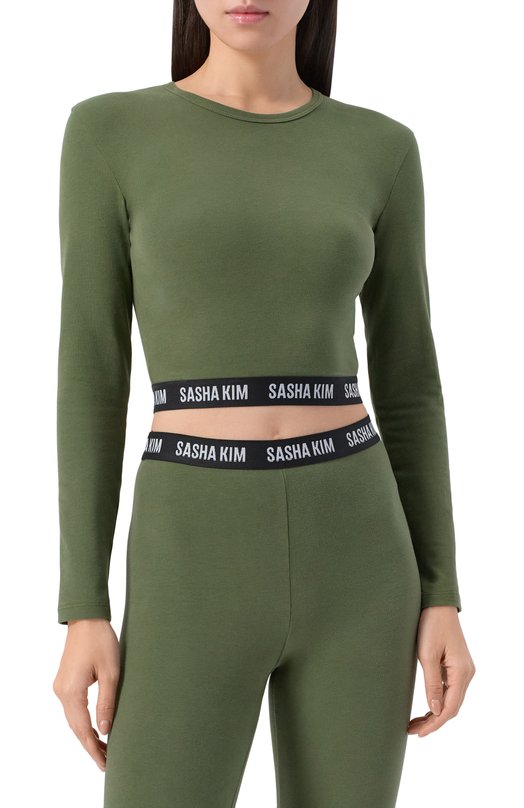 Хлопковый костюм Sasha Kim SK-00000647 Зелёный  SK-00000647 Фото 2