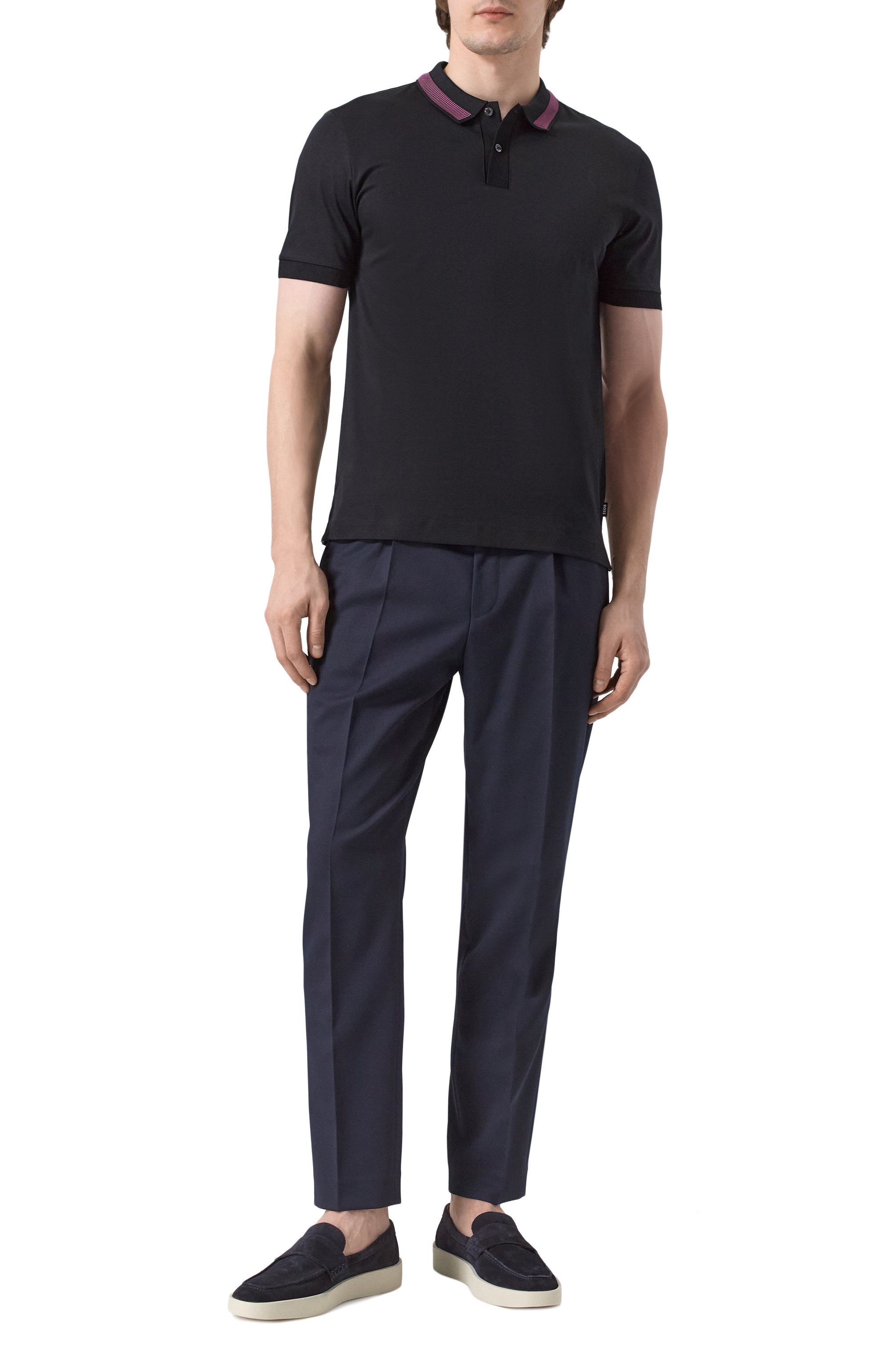 Хлопковое поло BOSS, арт. 50531791, фото 2