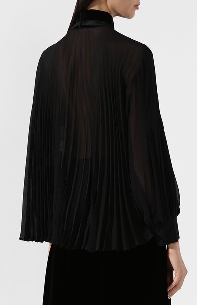 Шелковая блузка с бантом FENDI, арт. FS7018 A3MV, фото 4