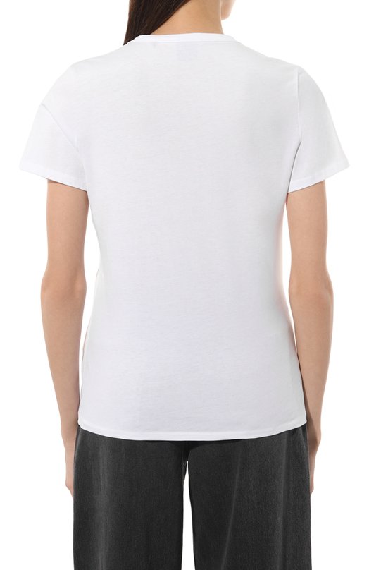 Хлопковая футболка BOSS Orange 50506966 Белый  50506966 Фото 4