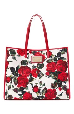 Женская сумка-тоут DOLCE & GABBANA разноцветного цвета, арт. BB2274/AI354 | Фото 1 (Материал: Текстиль; Размер: large)