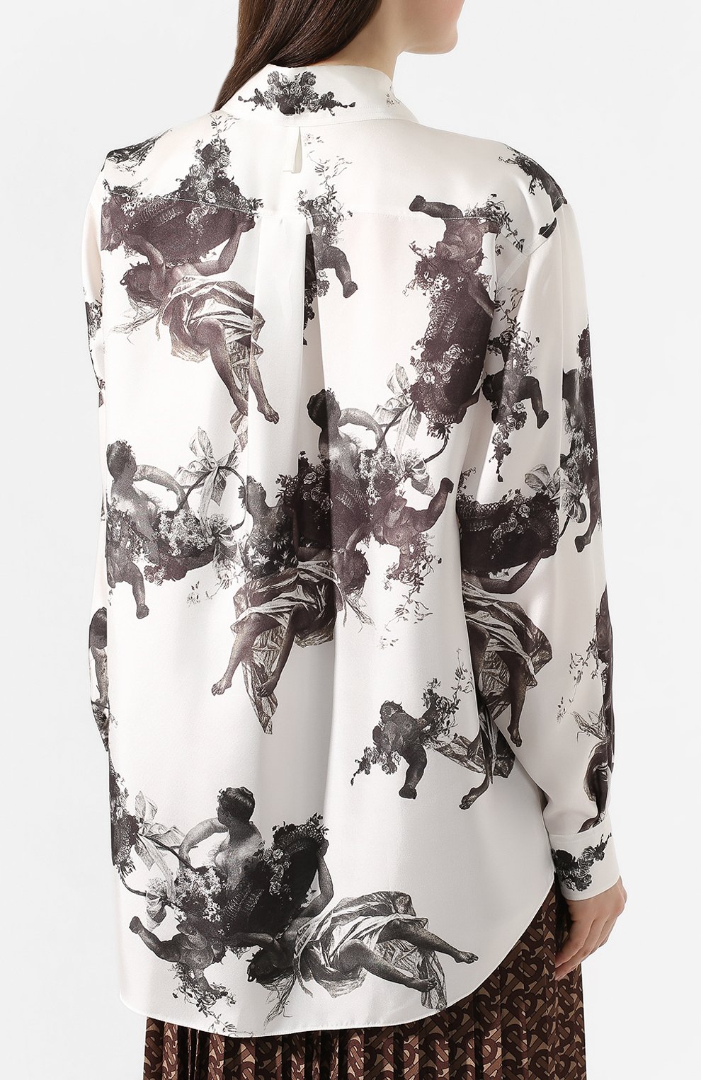 Шелковая рубашка BURBERRY, арт. 8024454, фото 4