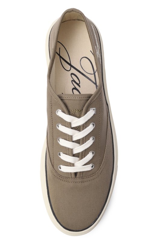 Текстильные кеды Les Féfé Jacquemus 26EF0W00212/AW00829 Хаки  26EF0W00212/AW00829 Фото 6