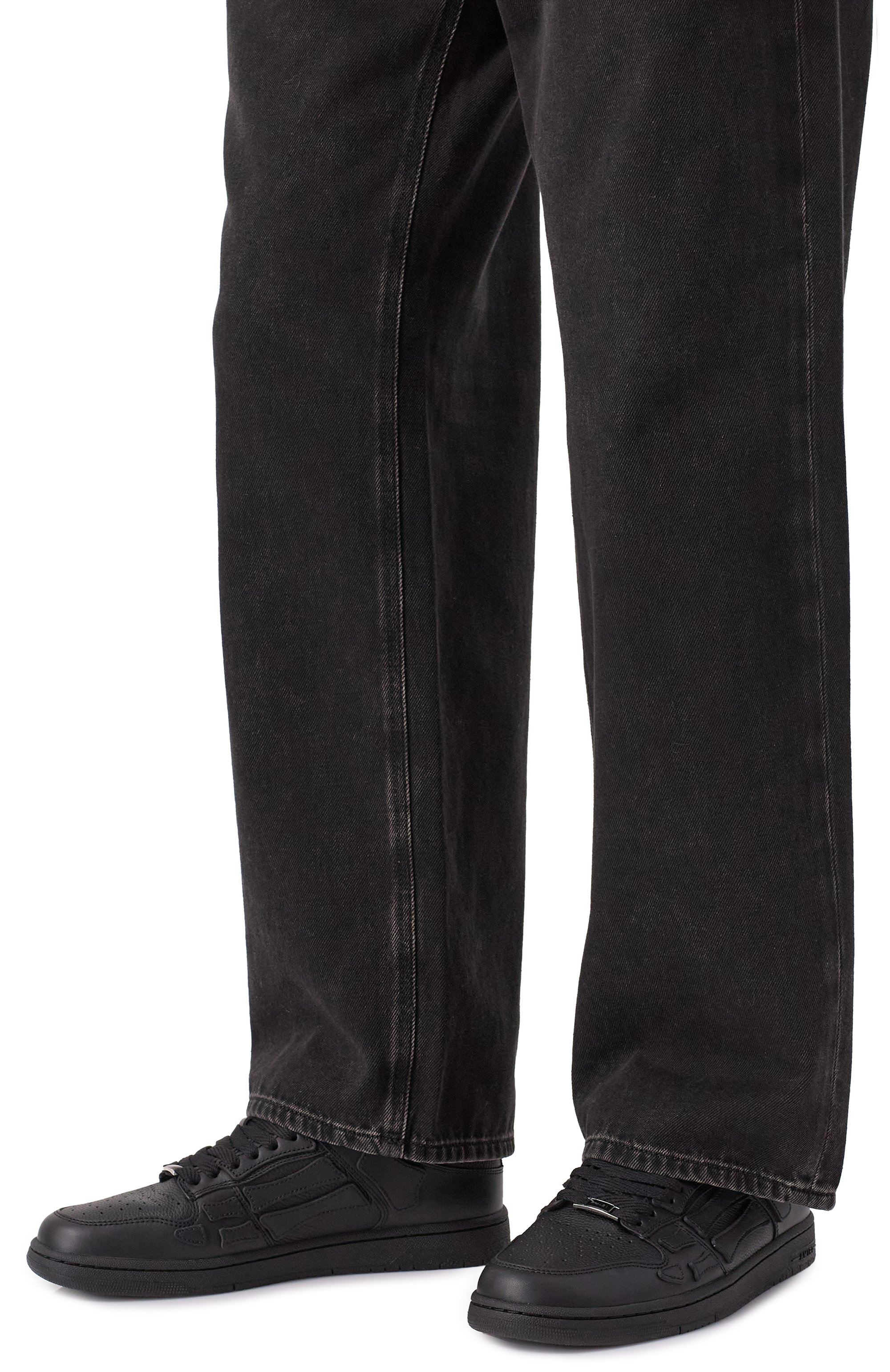 Кожаные кеды skel-top AMIRI, арт. AMF0SR1078, фото 3