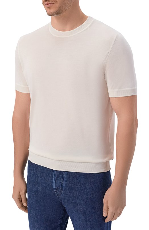 Шелковый джемпер BOSS Camel 50560502 Кремовый  50560502 Фото 3