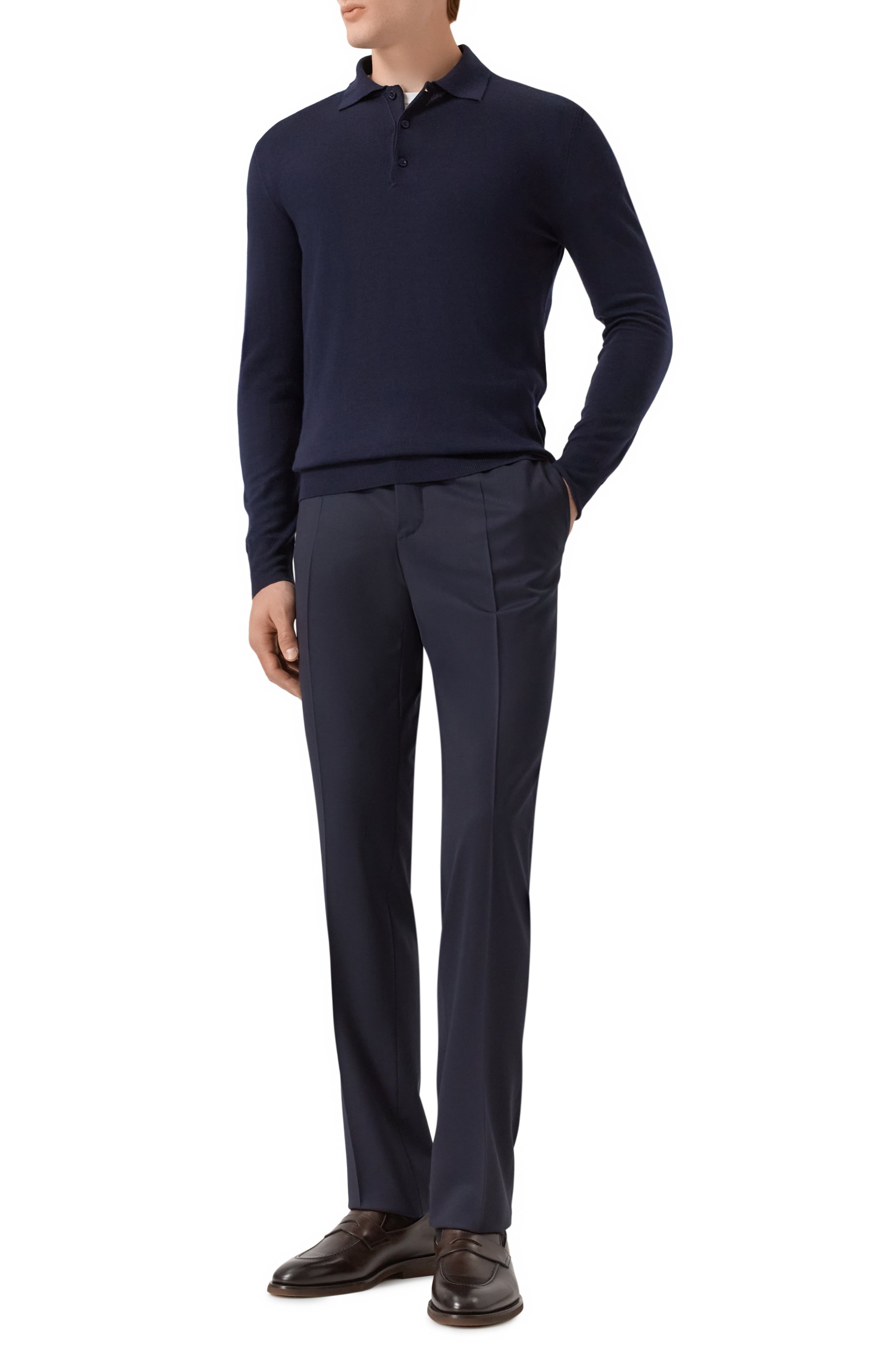 Шерстяные брюки CANALI, арт. 71019/AS04998, фото 2