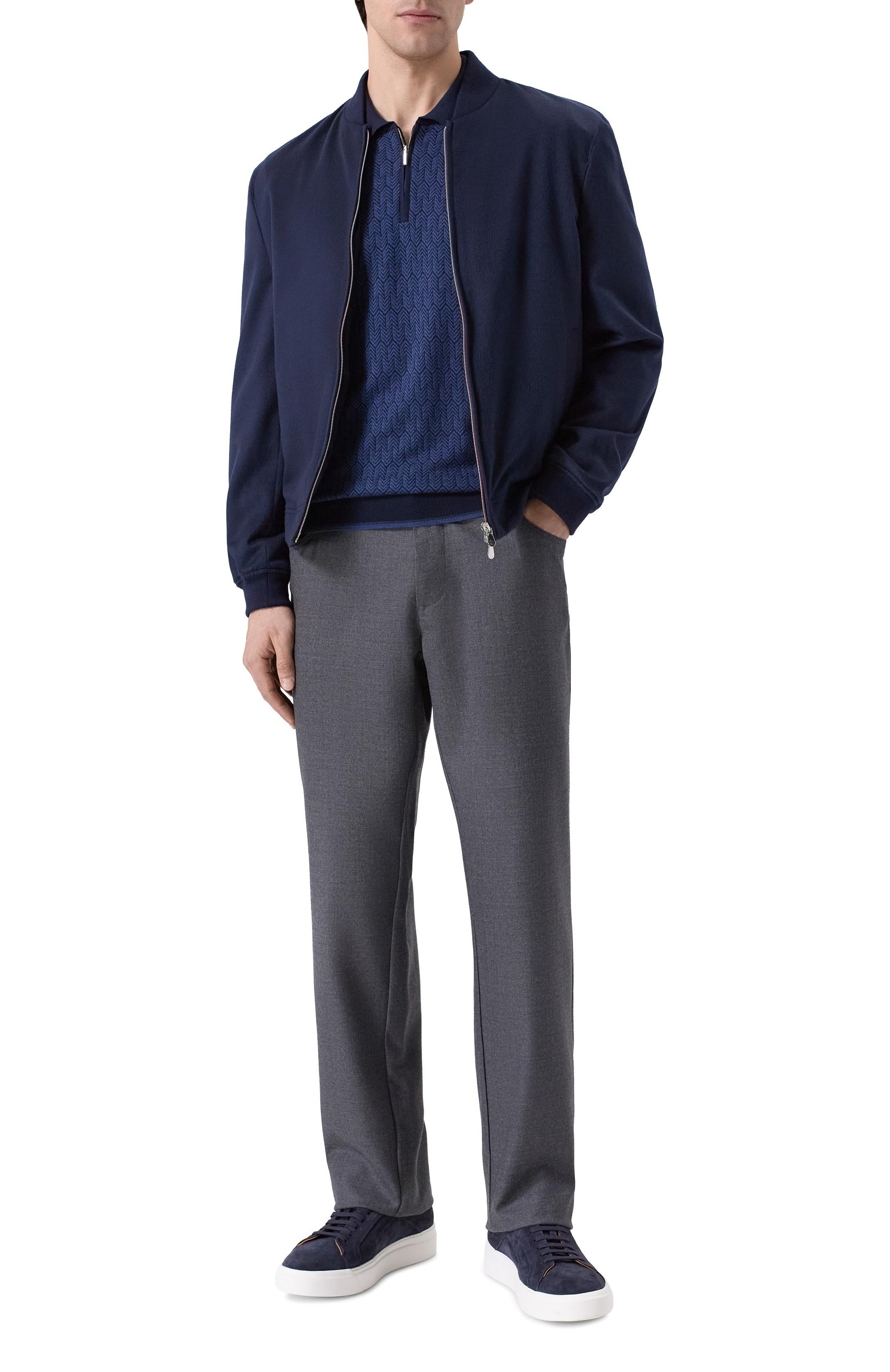 Поло из шерсти и шелка ZILLI, арт. KZP001M0230VHE001, фото 2