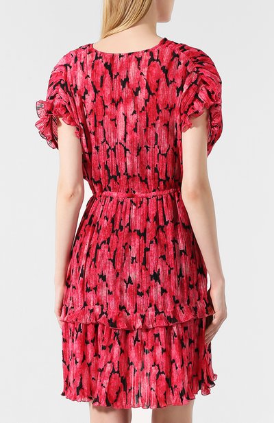 Платье с принтом KENZO фуксия цвета по цене 35600 руб., арт. F962R014151A, фото 4 Платье с принтом KENZO, арт. F962R014151A, фото 4