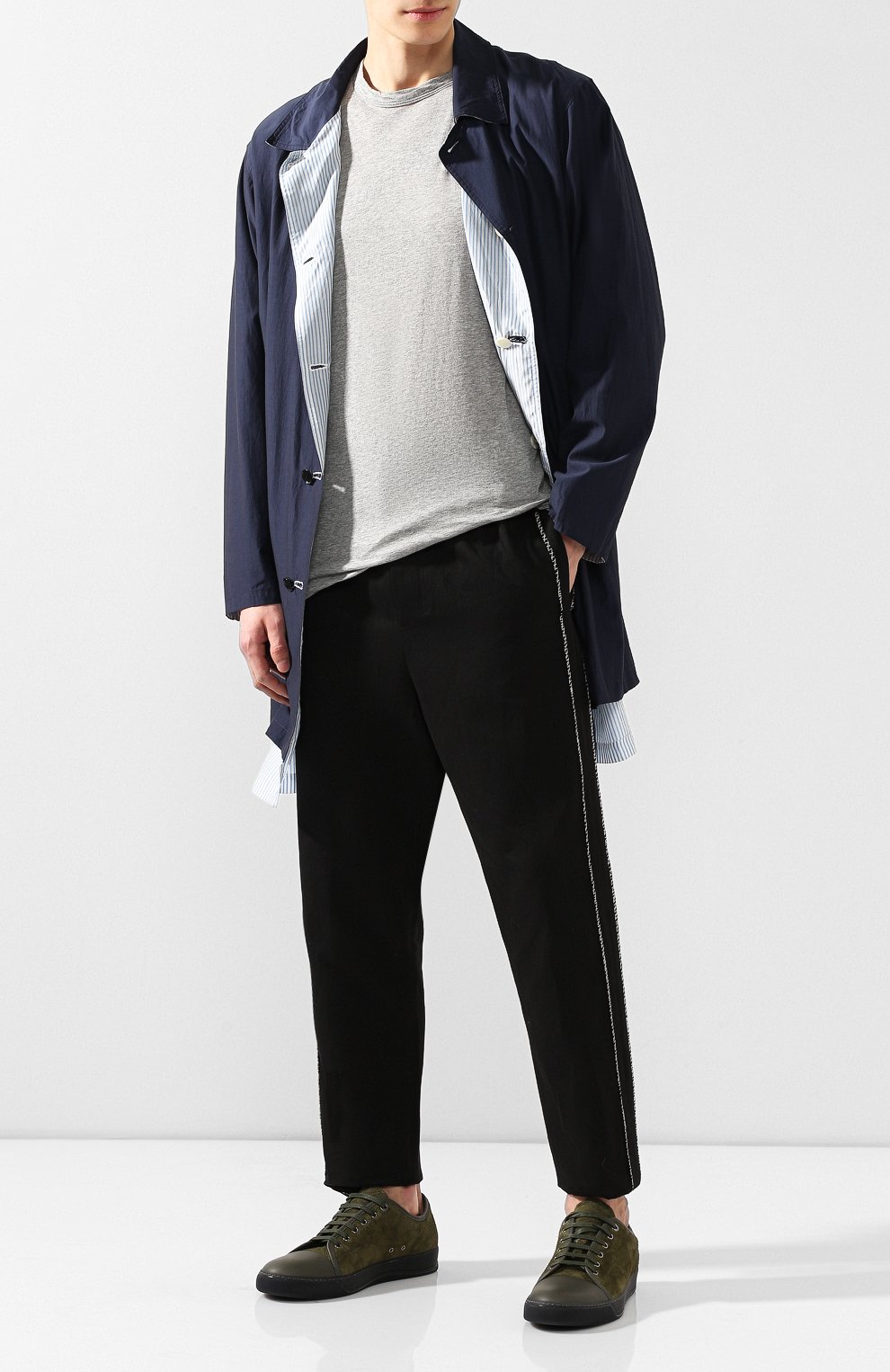 Замшевые кеды LANVIN, арт. FM-SKDBB1-MAVE-P19, фото 2