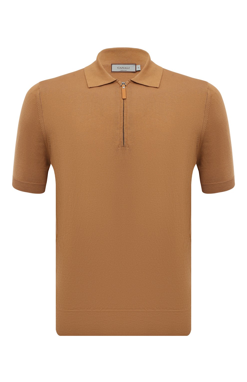 Хлопковое поло CANALI бежевого цвета по цене 39950 руб., арт. C0454/MK00145, фото 1 Хлопковое поло CANALI, арт. C0454/MK00145, фото 1