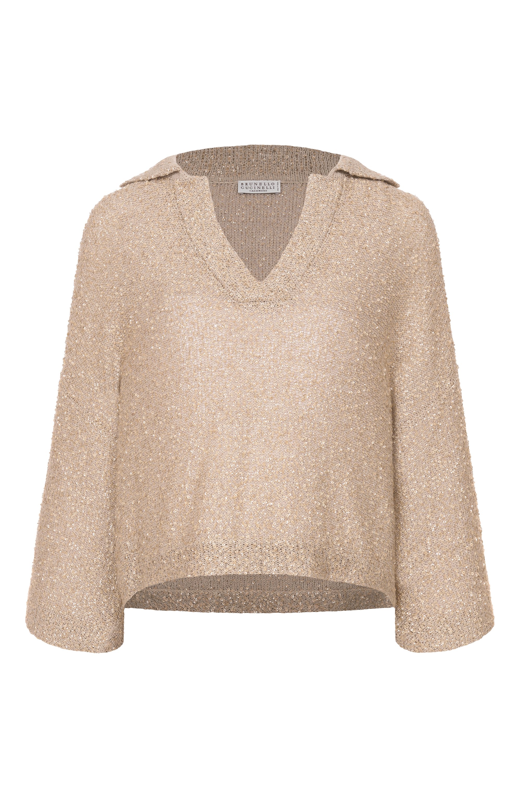 Поло  изо льна и кашемира BRUNELLO CUCINELLI, арт. MJC547005, фото 1
