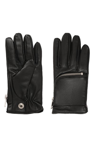 Кожаные перчатки DIESEL черного цвета по цене 16650 руб., арт. A01463/0KAZL, фото 3 Кожаные перчатки DIESEL, арт. A01463/0KAZL, фото 3