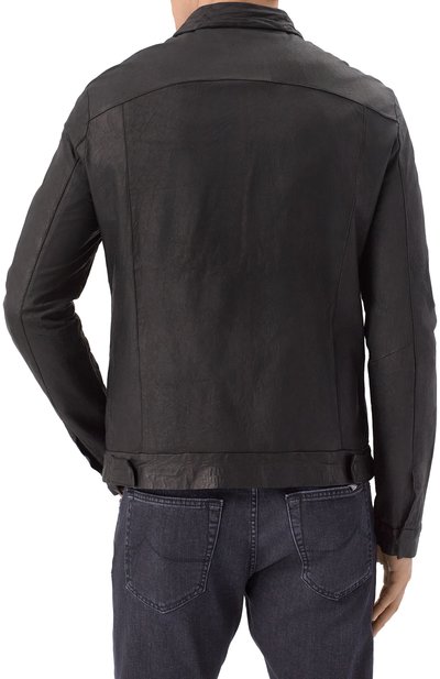 Кожаная куртка-рубашка GIORGIO BRATO, арт. GU25S20098NAPSTM, фото 4