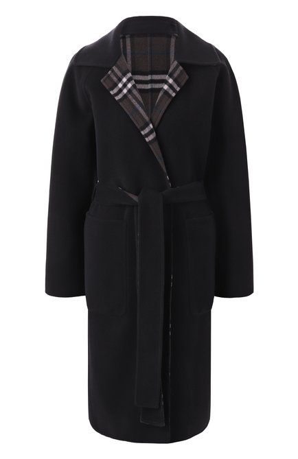 Женское двустороннее пальто BURBERRY черного цвета по цене 0 руб., арт. 8093827 | Фото 1