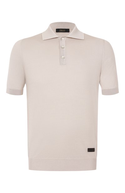 Мужская поло из хлопка и шелка ZILLI, арт. KBP002M0142VRIS00