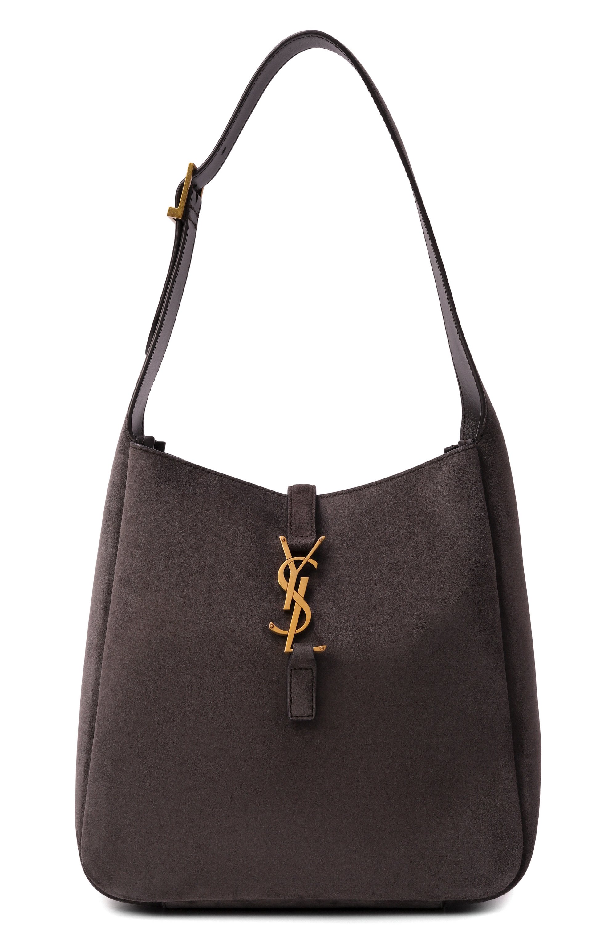 Сумка le 5 à 7 supple small SAINT LAURENT темно-серого цвета по цене 369500 руб., арт. 850533/1U80W, фото 1 Сумка le 5 à 7 supple small SAINT LAURENT, арт. 850533/1U80W, фото 1